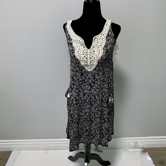 NWT Gray Floral Arabian Nights Chemise  -S - Picture 1 of 5